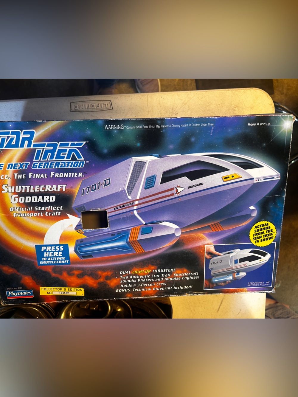 Working 1992 Playmates Star Trek: The Next Generation Shuttlecraft .#126522